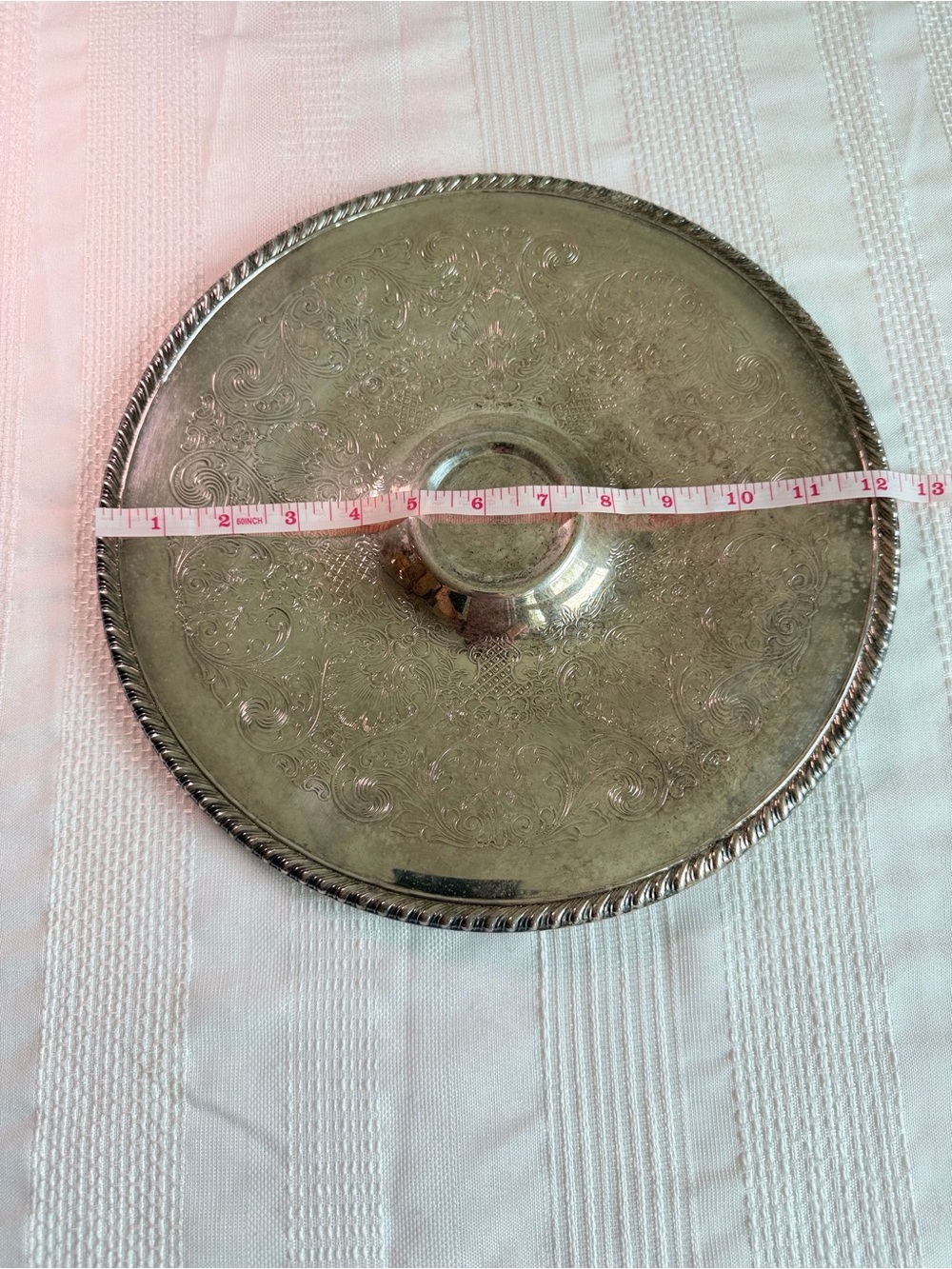 Vintage/Antique WM Rogers Platter 12” silver plated 998